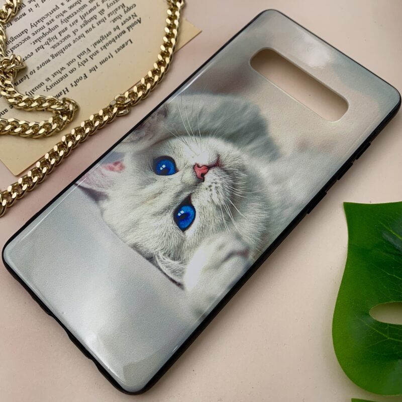 قاب گوشی Galaxy S10 Plus سامسونگ دور ژله ای طرح فانتزی گربه کد 57804 - Image 2