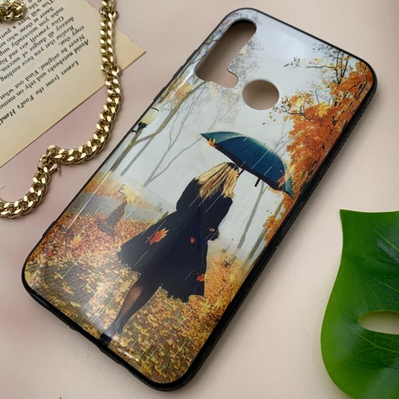 قاب گوشی P20 Lite 2019 هوآوی دور ژله ای طرح فانتزی پاییزی کد 61938 - Image 2
