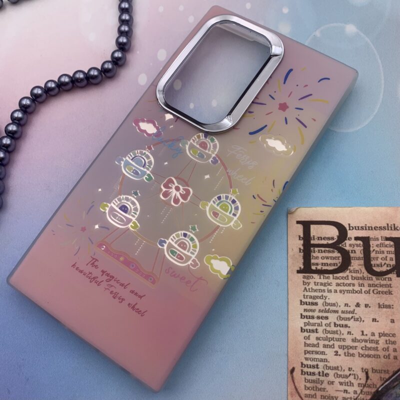 قاب گوشی Galaxy S23 Ultra سامسونگ Silver لنز کروم اورجینال آینه ای طرح فانتزی Sweet کد 63162 - Image 2