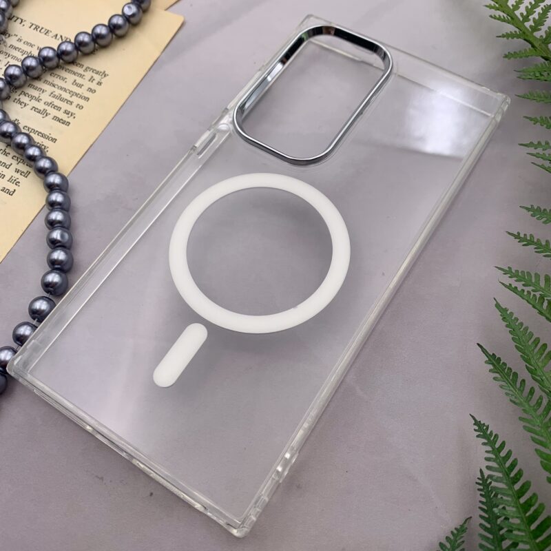 قاب گوشی Galaxy S24 Ultra سامسونگ belkin اورجینال مگ سیف Magsafe شفاف لنز کرومی کد 68002 - Image 2
