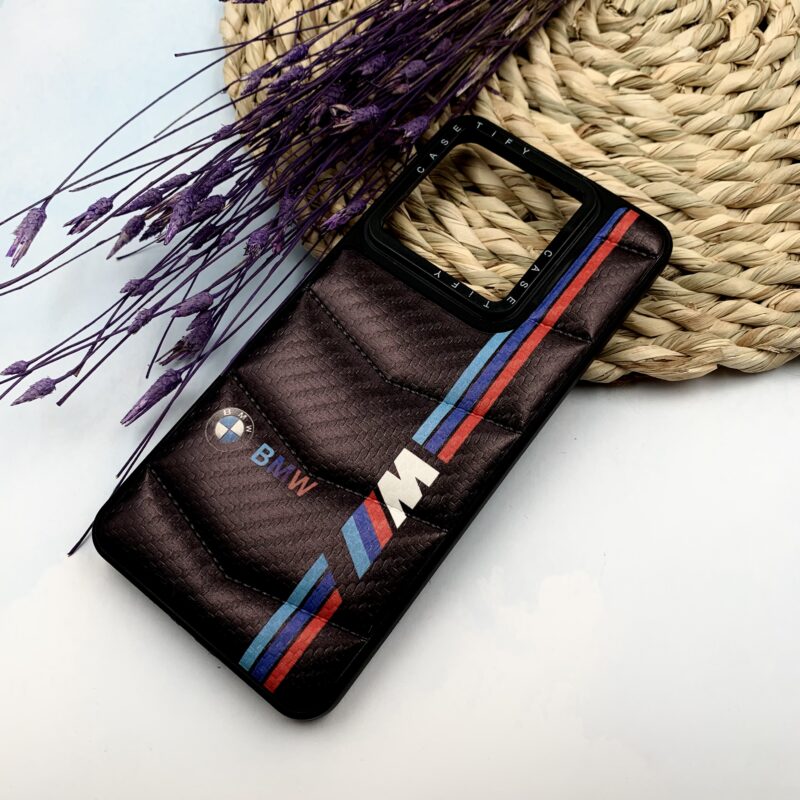 قاب گوشی Redmi Note 13 Pro 5G / Poco X6 شیائومی پافری چرمی بالشتی برجسته دور سیلیکونی CASETIFY طرح BMW کد 69620 - Image 2