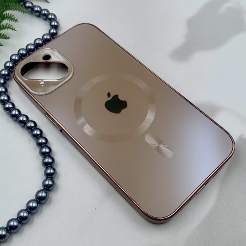 قاب گوشی iPhone 13 آیفون اورجینال تایتان AG Glass مگ سیف محافظ لنز دار رزگلد کد 72891 - Image 2