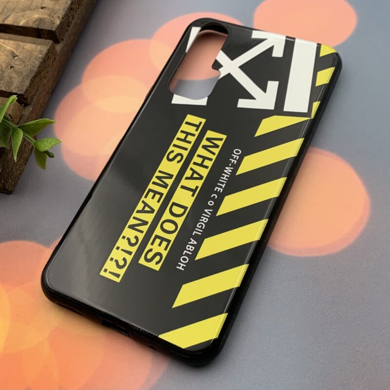 قاب گوشی Huawei Nova 5T هوآوی ژله ای محافظ لنز دار طرح برجسته Off White کد 84666 - Image 2
