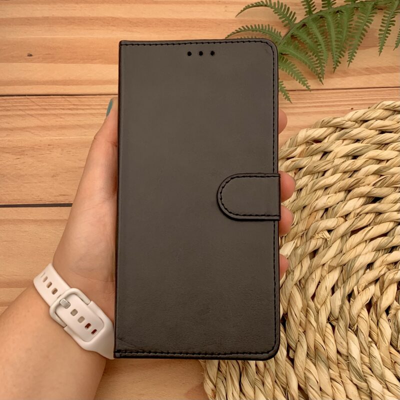 کیف گوشی Redmi A3 / Redmi A3x شیائومی چرم مگنتی جاکارتی بند آویز دار محافظ لنز دار مشکی کد 84901 - Image 3