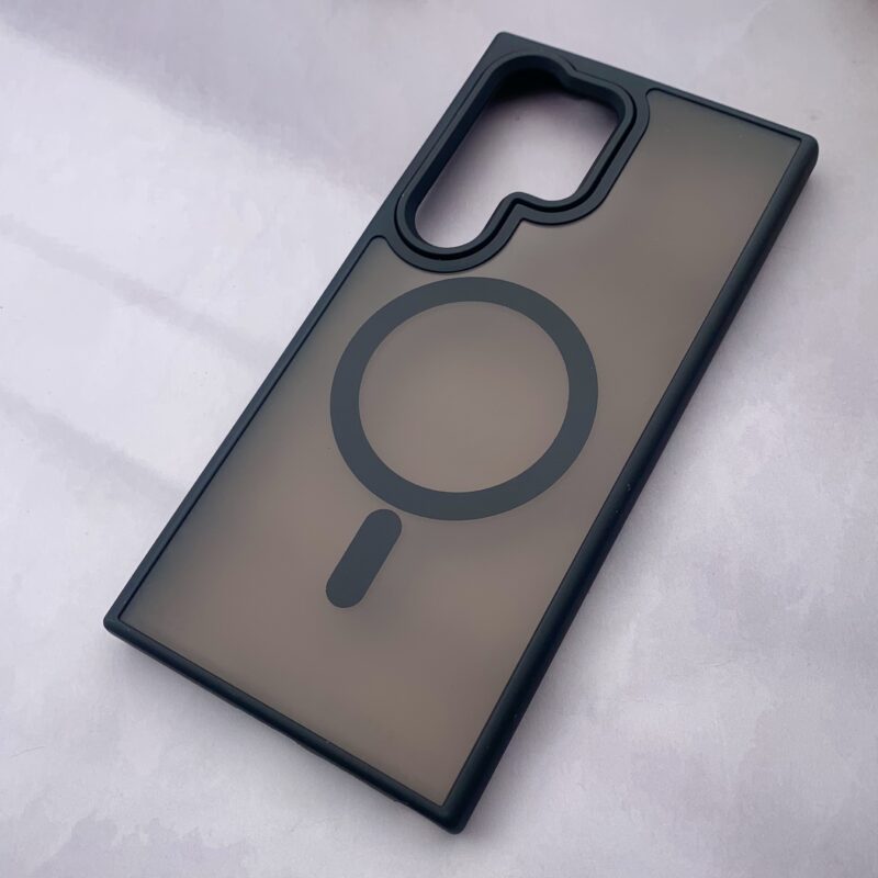 قاب گوشی Galaxy S24 Ultra سامسونگ New Skin مات اورجینال Magsafe لنز کرومی کد 86649 - Image 2