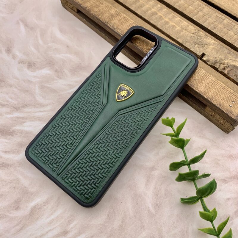 قاب گوشی Galaxy A12 / Galaxy M12 سامسونگ چرم برجسته Case Pro اورجینال لامبورگینی لاکچری سبز کد 91071 - Image 2