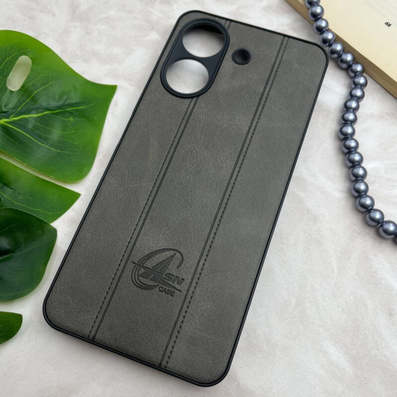 قاب گوشی Redmi 13C / Poco C65 شیائومی چرمی دور سیلیکونی طرح ASN Case محافظ لنز دار نوک مدادی کد 14599 - Image 2