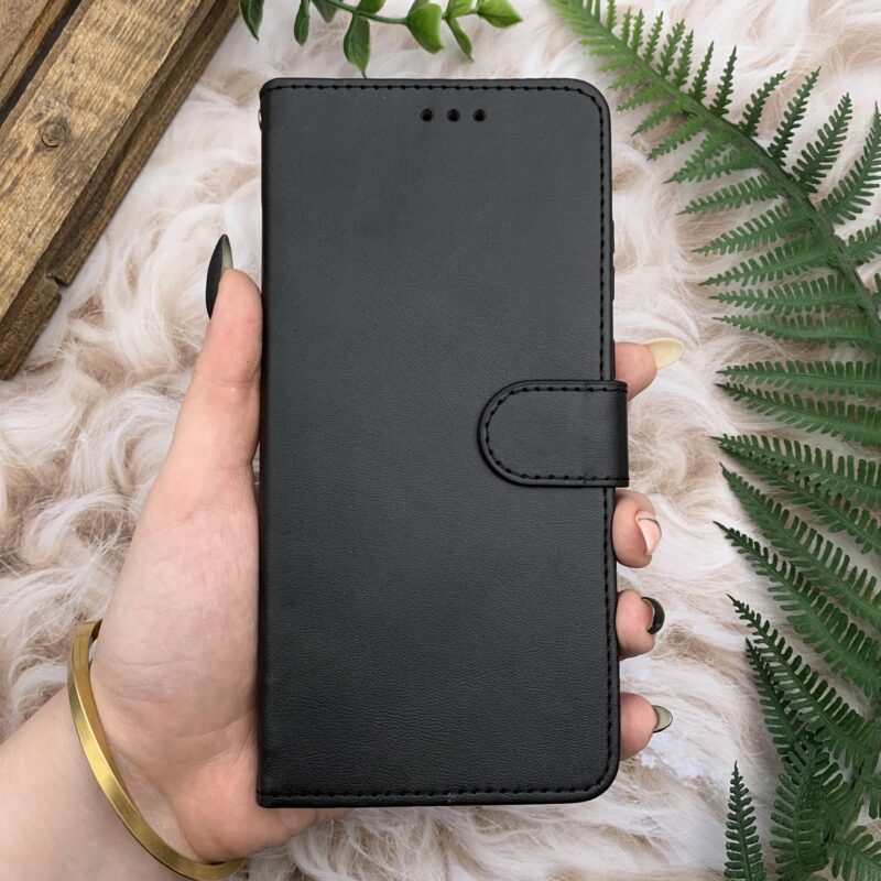 کیف گوشی Galaxy A35 سامسونگ چرم مگنتی جاکارتی بند آویز دار محافظ لنز دار مشکی کد 16502 - Image 3
