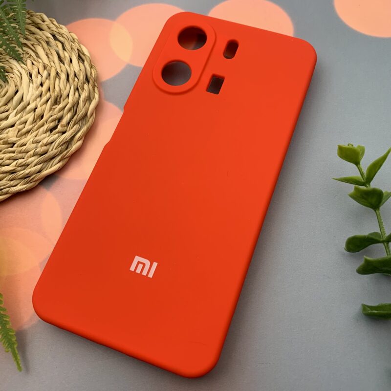 قاب گوشی Redmi 13C / Poco C65 شیائومی سیلیکونی پاک کنی اورجینال داخل پارچه ای رنگ قرمز کد 21239 - Image 2