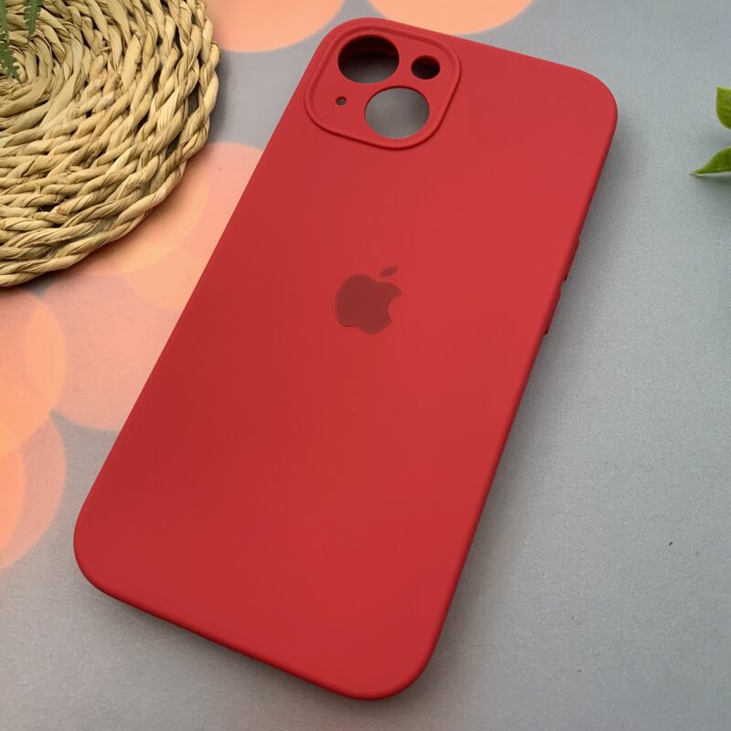 قاب گوشی iPhone 13 آیفون سیلیکونی پاک کنی اورجینال داخل پارچه ای رنگ قرمز کد 22177 - Image 2
