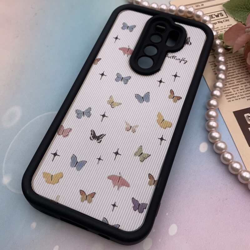 قاب گوشی Redmi Note 8 Pro شیائومی Solid Case سیلیکونی کبریتی ضدضربه محافظ لنزدار طرح پروانه کد 30976 - Image 2