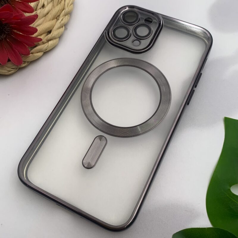 قاب گوشی iPhone 11 Pro آیفون Magsafe مگ سیف اورجینال شفاف محافظ لنزدار گلسی کرومی کد 34517 - Image 2