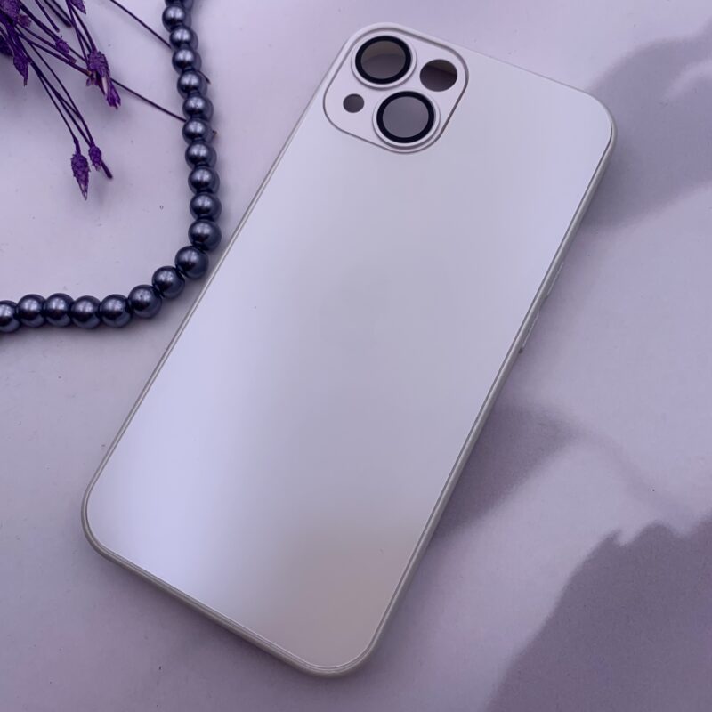 قاب گوشی iPhone 13 آیفون PVD اورجینال دور سیلیکونی محافظ لنزدار رنگ سفید کد 44125 - Image 2