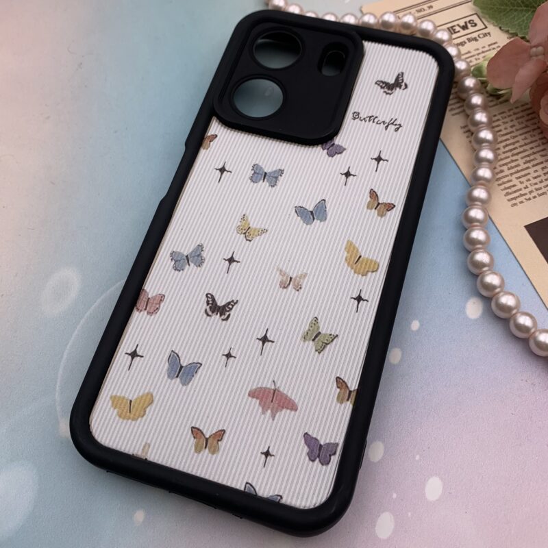 قاب گوشی Redmi 13C / Poco C65 شیائومی Solid Case سیلیکونی کبریتی ضدضربه محافظ لنزدار طرح پروانه کد 49590 - Image 2