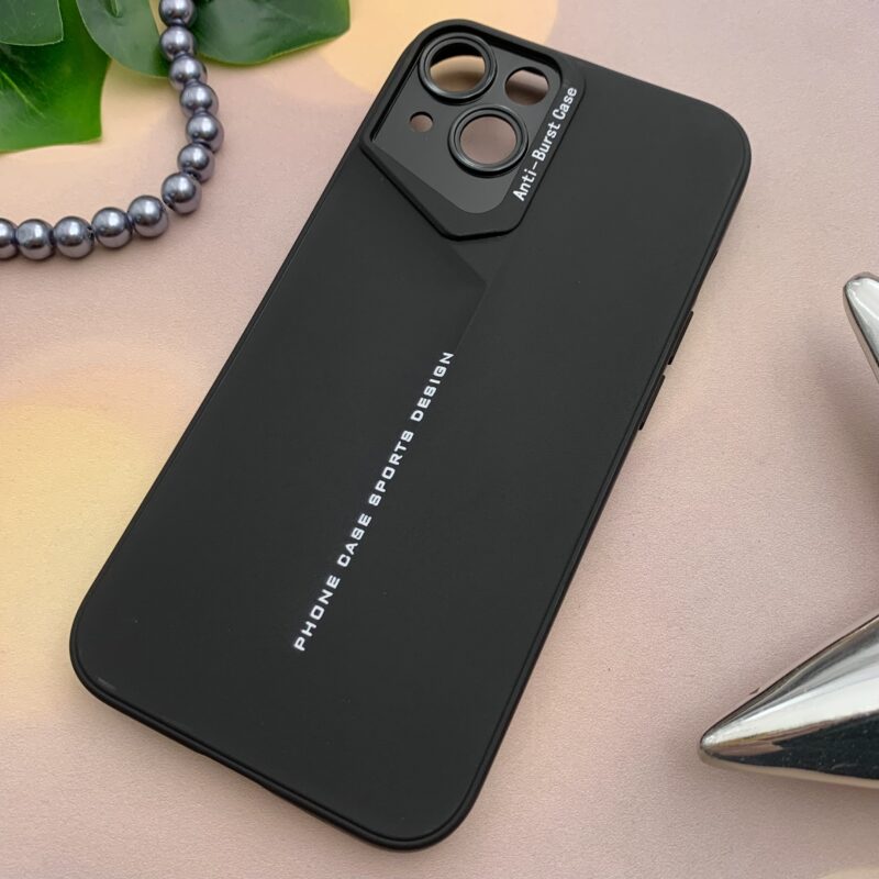 قاب گوشی iPhone 13 آیفون Sports Design Anti Burst Case سیلیکونی محافظ لنز دار مشکی کد 50108 - Image 2