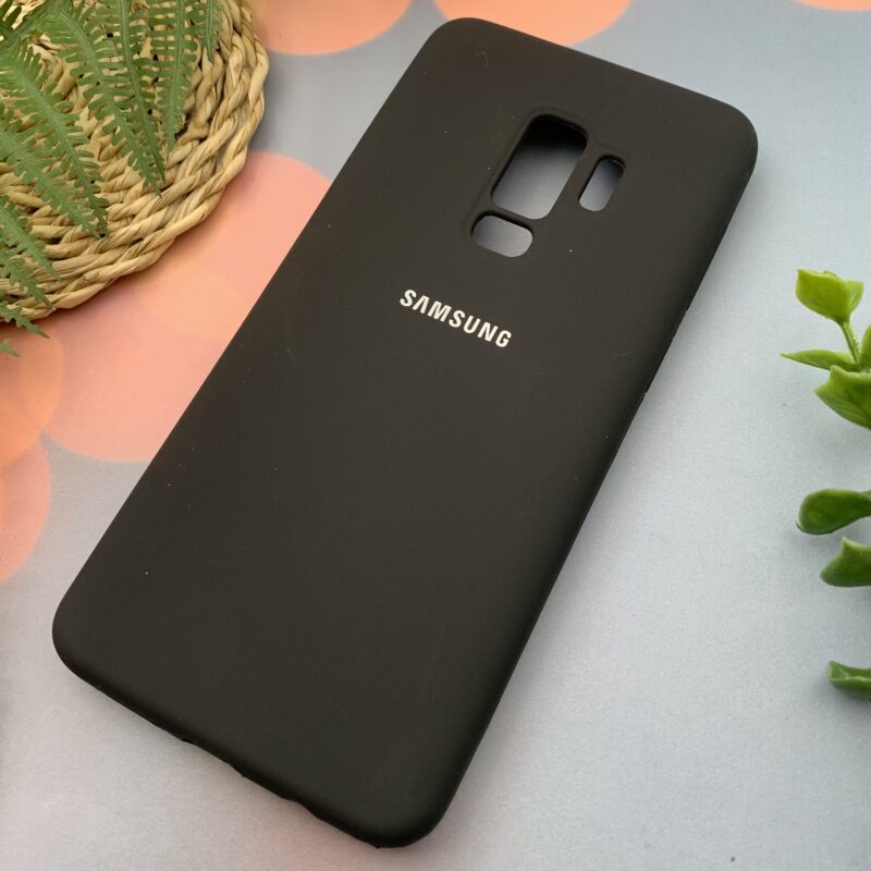 قاب گوشی Galaxy S9 Plus سامسونگ سیلیکونی پاک کنی اورجینال داخل پارچه ای رنگ مشکی کد 54845 - Image 2