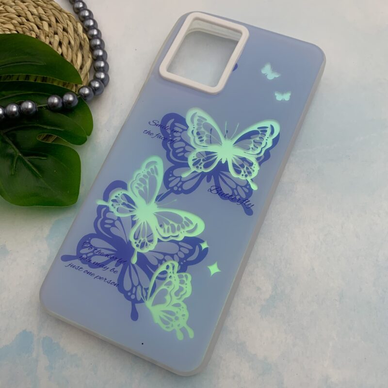 قاب گوشی Galaxy A12 / Galaxy M12 سامسونگ دور سیلیکونی هولوگرامی طرح Butterfly پروانه فانتزی کد 57522 - Image 2