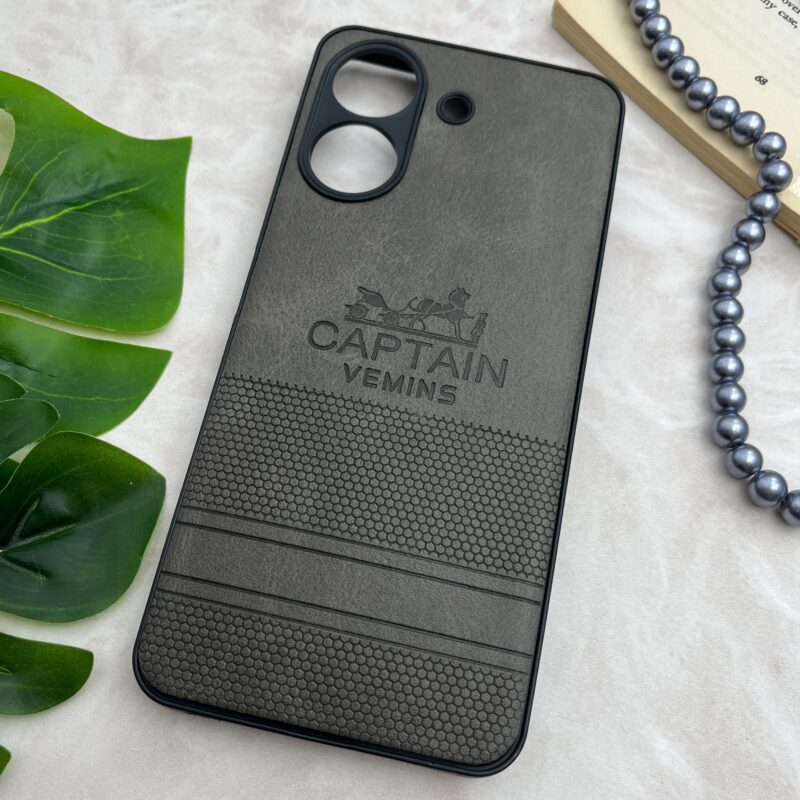 قاب گوشی Redmi 13C / Poco C65 شیائومی چرمی دور سیلیکونی طرح CAPTAIN محافظ لنز دار نوک مدادی کد 57651 - Image 2