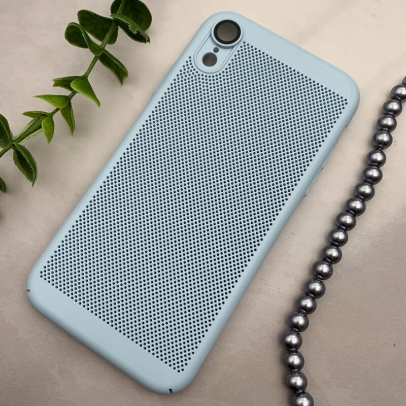 قاب گوشی iPhone XR آیفون Net Case اورجینال PC محافظ لنز دار گلسی آبی روشن کد 61974 - Image 2
