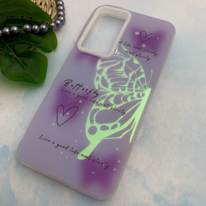 قاب گوشی Galaxy A35 سامسونگ دور سیلیکونی هولوگرامی طرح Butterfly پروانه فانتزی کد 63250 - Image 2