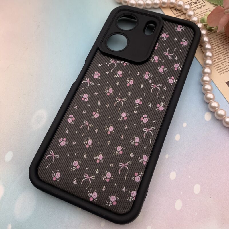 قاب گوشی Redmi 13C / Poco C65 شیائومی Solid Case سیلیکونی کبریتی ضدضربه محافظ لنزدار طرح گل رز کد 64061 - Image 2