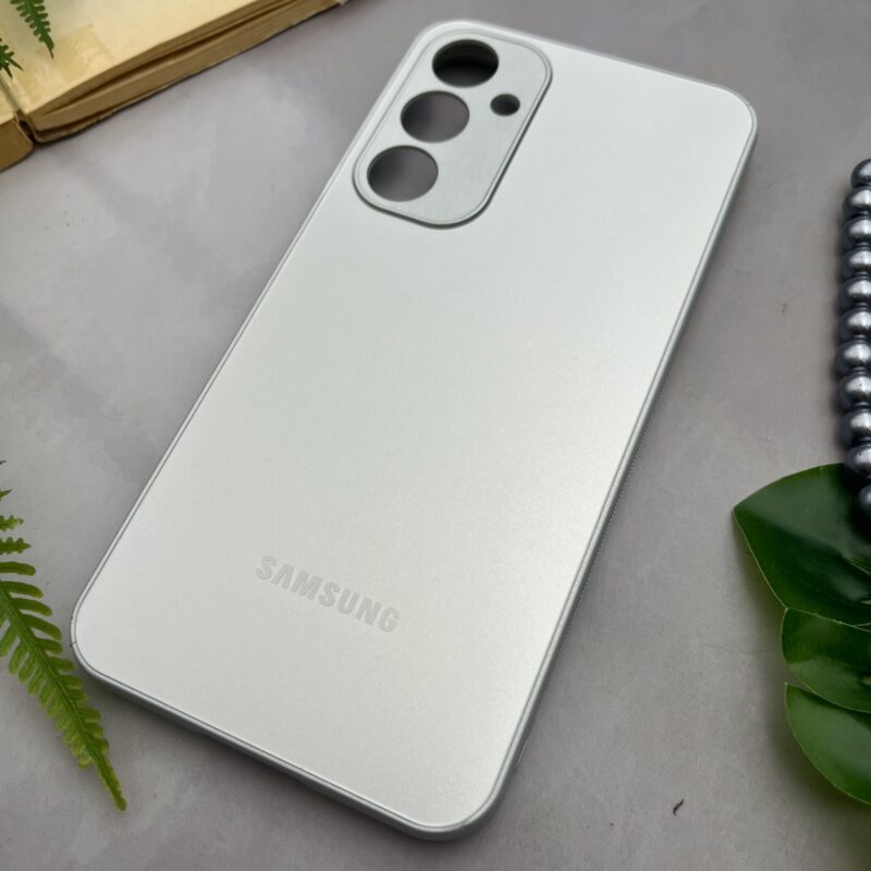 قاب گوشی Galaxy A55 سامسونگ اورجینال PVD ضدخش Magic Mask محافظ لنز دار نقره ای کد 41075 - Image 2