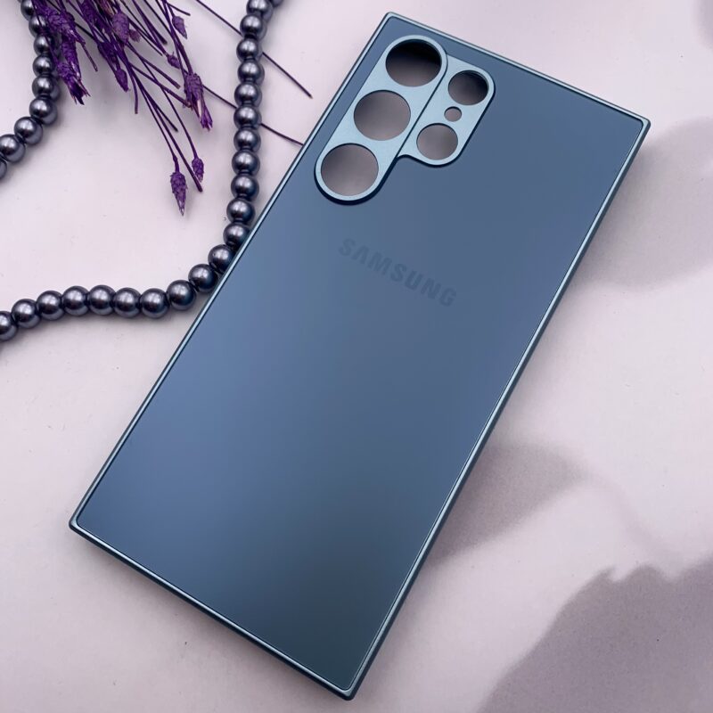 قاب گوشی Galaxy S23 Ultra سامسونگ PVD CASE دور سیلیکونی محافظ لنزدار رنگ آبی کد 67020 - Image 2