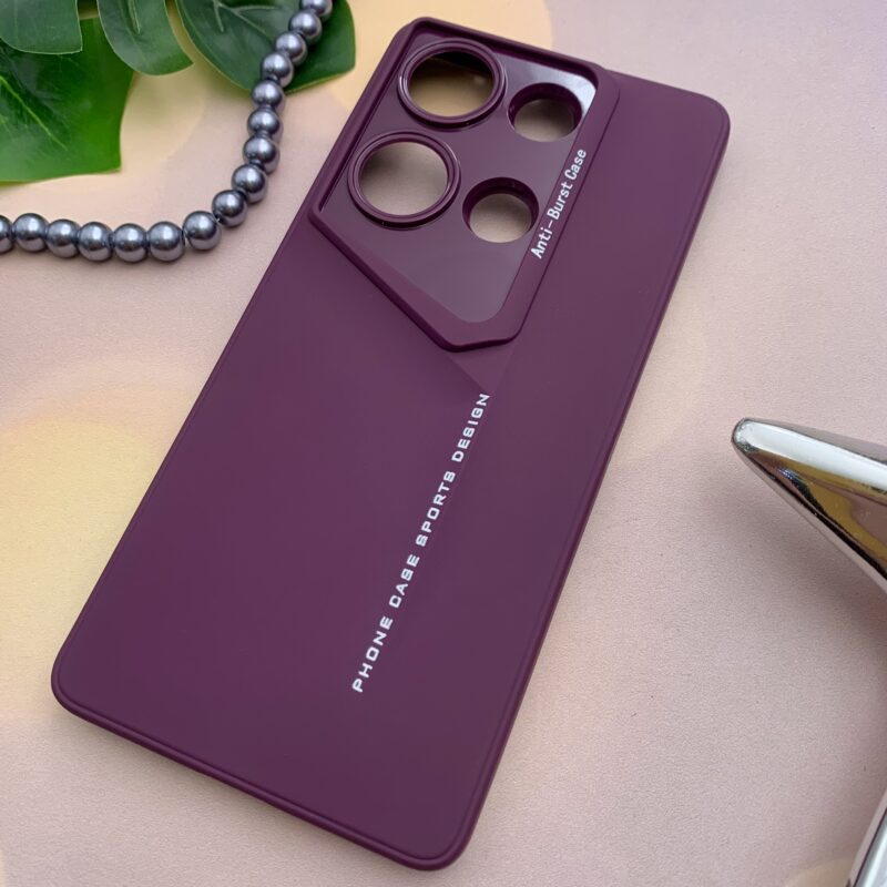قاب گوشی Redmi Note 13 Pro 4G / Poco M6 Pro 4G شیائومی Sports Design Anti Burst Case سیلیکونی محافظ لنز دار بنفش کد 75572 - Image 2
