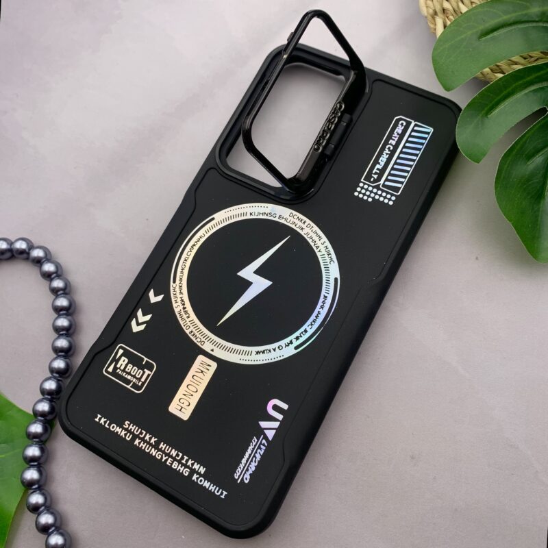 قاب گوشی Galaxy A35 / Galaxy A55 سامسونگ سیلیکونی Case Pro طرح مگ سیف Magsafe استندشو مشکی کد 77111 - Image 2