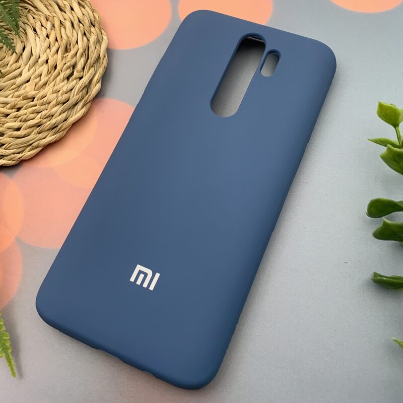 قاب گوشی Redmi Note 8 Pro شیائومی سیلیکونی پاک کنی اورجینال داخل پارچه ای رنگ آبی تیره کد 78258 - Image 2