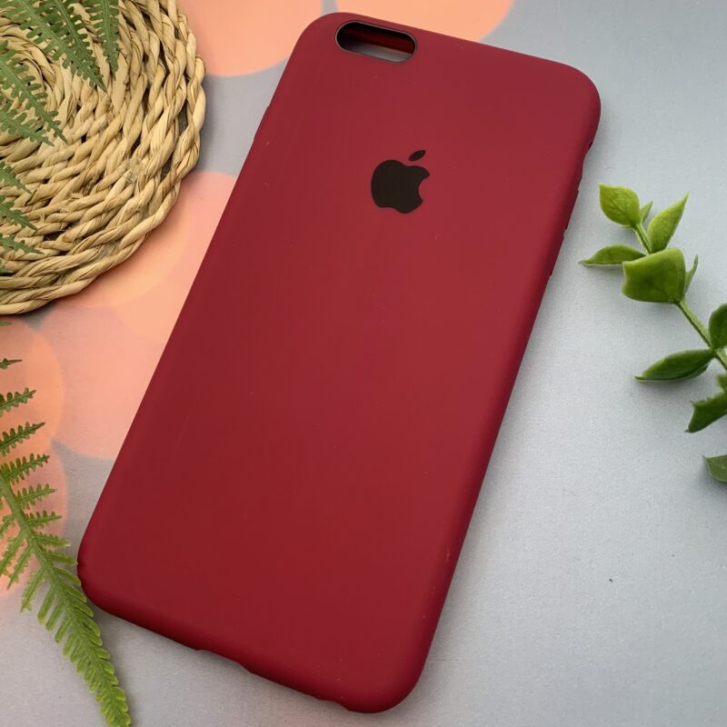 قاب گوشی iPhone 6 Plus / iPhone 6s Plus آیفون سیلیکونی پاک کنی اورجینال داخل پارچه ای رنگ زرشکی کد 78851 - Image 2