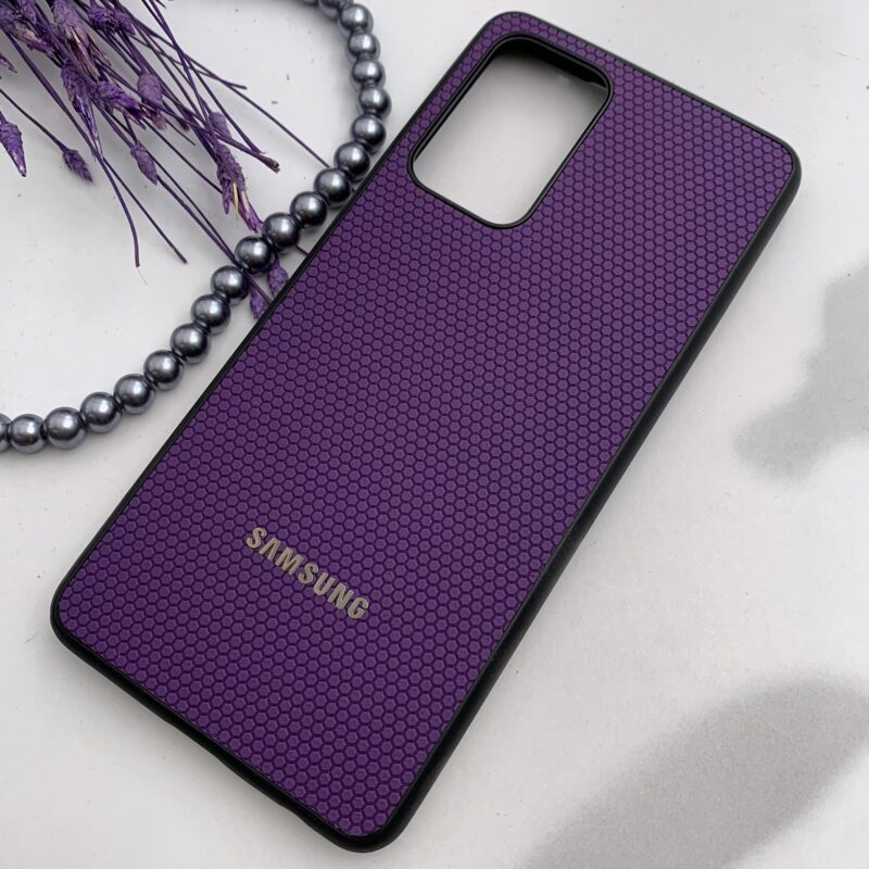 قاب گوشی Galaxy A52 / Galaxy A52S سامسونگ Q Series اولترا کیس اورجینال چرمی لوگو برجسته دور سیلیکونی بنفش کد 79853 - Image 2