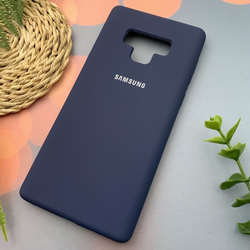 قاب گوشی Galaxy Note 9 سامسونگ سیلیکونی پاک کنی اورجینال داخل پارچه ای رنگ سرمه ای کد 80239 - Image 2