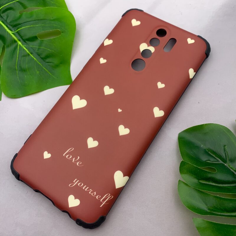 قاب گوشی Redmi Note 8 Pro شیائومی ایربگ دار ضد ضربه طرح فانتزی قلبی زرشکی کد 80814 - Image 2