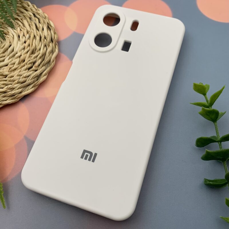 قاب گوشی Redmi 13C / Poco C65 شیائومی سیلیکونی پاک کنی اورجینال داخل پارچه ای رنگ سفید کد 81901 - Image 2