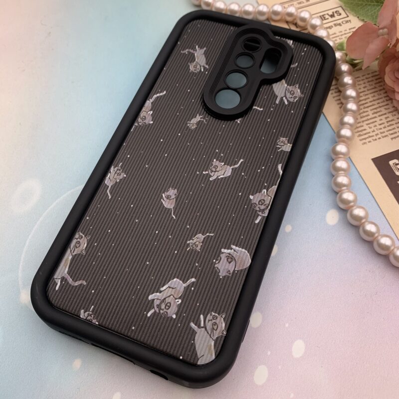 قاب گوشی Redmi Note 8 Pro شیائومی Solid Case سیلیکونی کبریتی ضدضربه محافظ لنزدار طرح گربه بازیگوش کد 82662 - Image 2