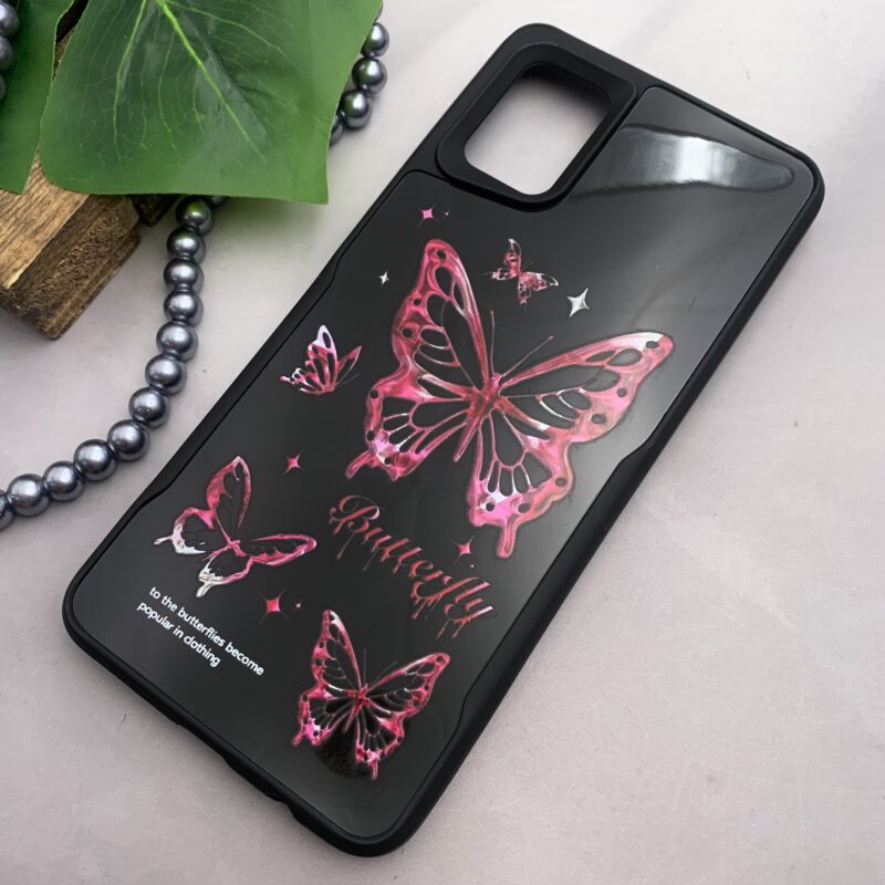 قاب گوشی Galaxy A51 سامسونگ سیلیکونی NIMMY FRIENDS طرح پروانه صورتی مشکی کد 82960 - Image 2
