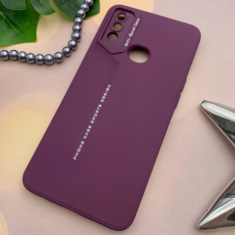 قاب گوشی Galaxy A10S سامسونگ Sports Design Anti Burst Case سیلیکونی محافظ لنز دار بنفش کد 83605 - Image 2