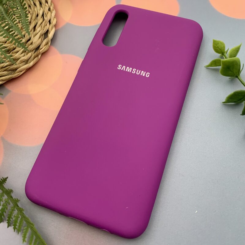 قاب گوشی Galaxy A30S / Galaxy A50S / Galaxy A50 سامسونگ سیلیکونی پاک کنی اورجینال داخل پارچه ای رنگ بنفش کد 89477 - Image 2