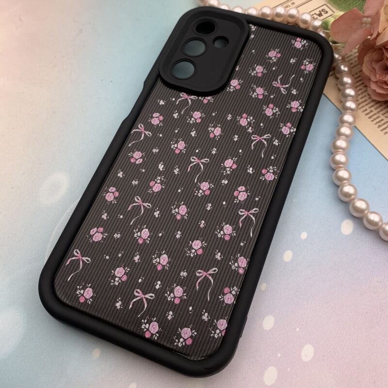 قاب گوشی Galaxy A14 سامسونگ Solid Case سیلیکونی کبریتی ضدضربه محافظ لنزدار طرح گل رز کد 92968 - Image 2