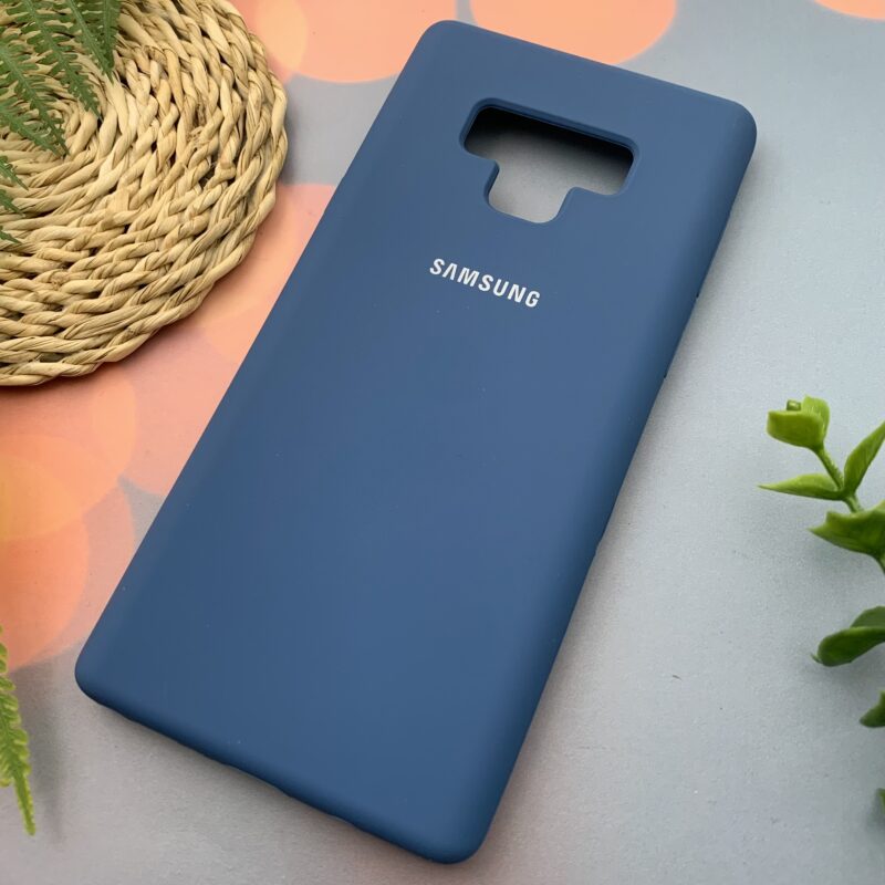 قاب گوشی Galaxy Note 9 سامسونگ سیلیکونی پاک کنی اورجینال داخل پارچه ای رنگ آبی تیره کد 95244 - Image 2