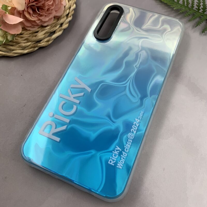 قاب گوشی Galaxy A30S / Galaxy A50S / Galaxy A50 سامسونگ Ricky اورجینال دور سیلیکونی طرح موج سه بعدی آبی کد 13129 - Image 2