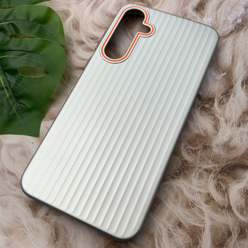 قاب گوشی Galaxy A35 سامسونگ Q Series اورجینال کرکره ای برجسته آبی روشن لنز رنگی کد 15168 - Image 2