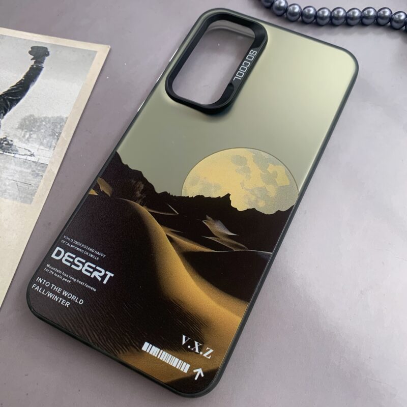 قاب گوشی Galaxy A35 سامسونگ SO COOL اورجینال دور سیلیکونی کرومی طرح Desert کد 20451 - Image 2