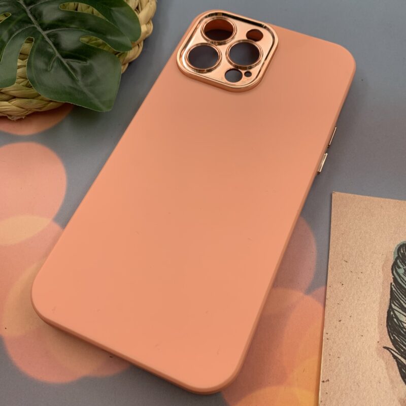 قاب گوشی iPhone 13 Pro Max آیفون متال کیس لنز کرومی سیلیکونی محافظ لنز دار گلبهی کد 22915 - Image 2