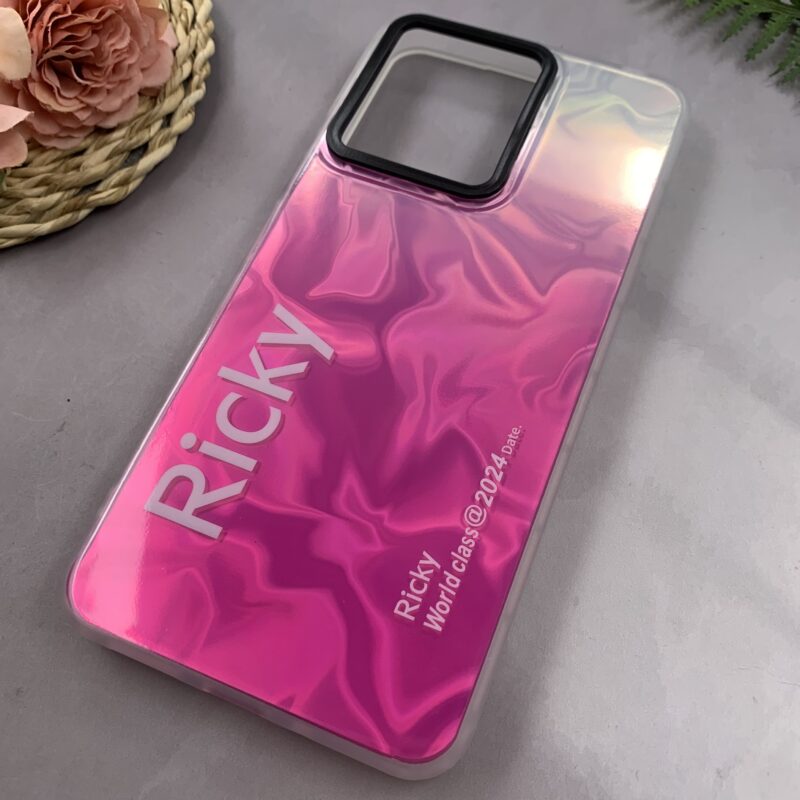 قاب گوشی Redmi 13C / Poco C65 شیائومی Ricky اورجینال دور سیلیکونی طرح موج سه بعدی سرخابی کد 23812 - Image 2