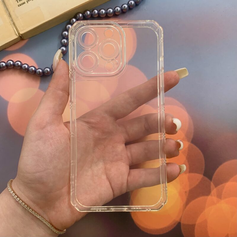 قاب گوشی iPhone 13 Pro آیفون ژله ای ایربگ دار ضد ضربه New Design شفاف محافظ لنز دار کد 25859
