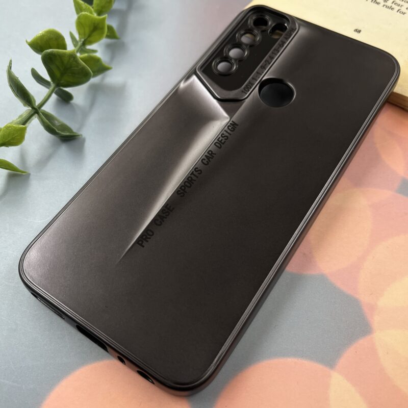 قاب گوشی Redmi Note 8 / Redmi Note 8 2021 شیائومی Sport Design برجسته متالیک محافظ لنزدار مشکی کد 26710 - Image 2