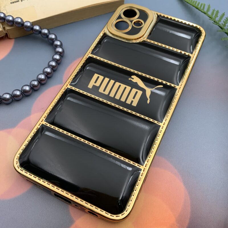 قاب گوشی Galaxy A05 سامسونگ پافری My Case مشکی طرح دوخت Gold line پوما Puma محافظ لنز دار کد 30351 - Image 2