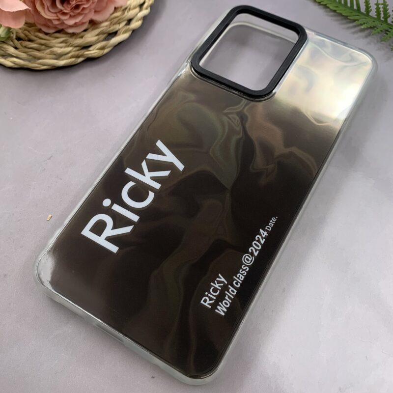قاب گوشی Redmi Note 12 4G شیائومی Ricky اورجینال دور سیلیکونی طرح موج سه بعدی مشکی کد 35177 - Image 2